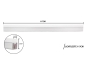 Preview: Einzelkomponente Lichtleiste 117cm