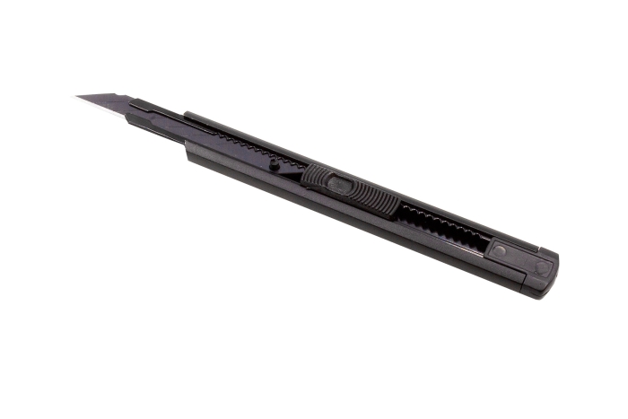 IYG Precision Utility Alloy Knife – Matte Black, with Carbon Steel Blade