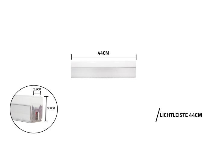 Einzelkomponente Lichtleiste 44cm