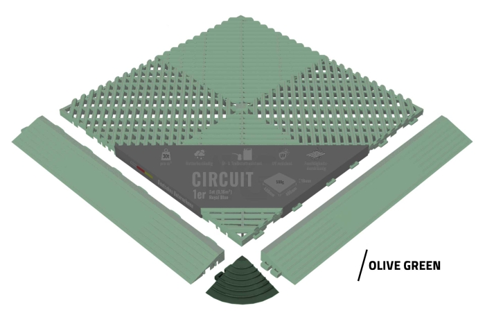 Eckstück "Circuit" Olive Green