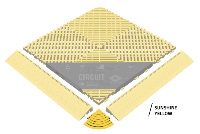 Eckstück "Circuit" Sunshine Yellow