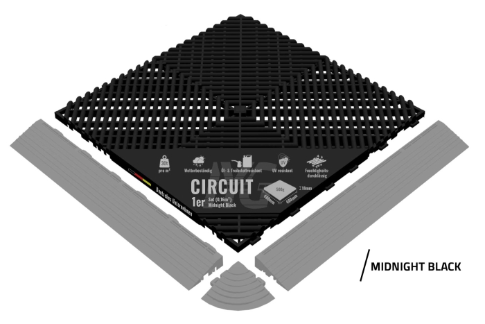 Flooring "Circuit" Midnight Black