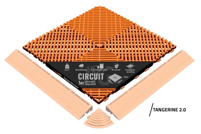 Bodenbelag "Circuit" Tangerine 2.0