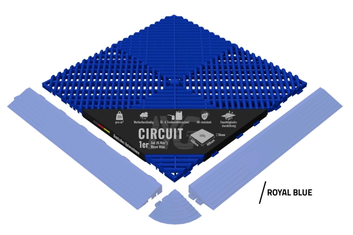 Bodenbelag "Circuit" Royal Blue