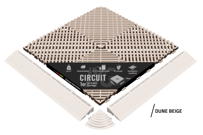 Bodenbelag "Circuit" Dune Beige