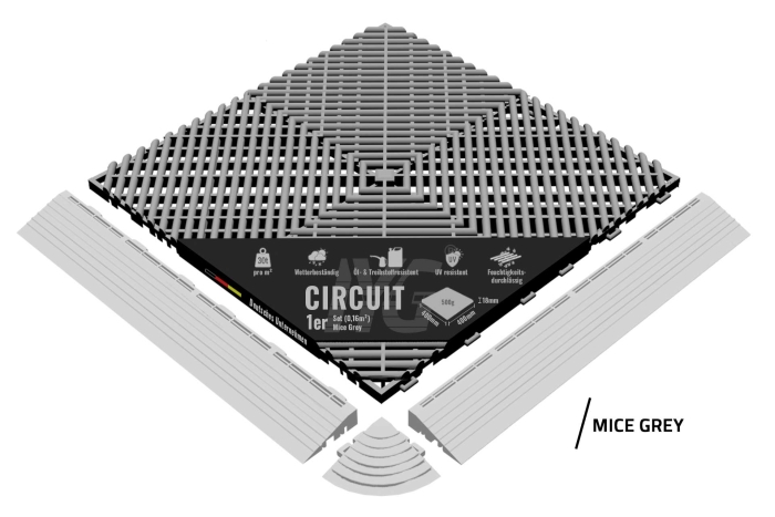 Bodenbelag "Circuit" Mice Grey