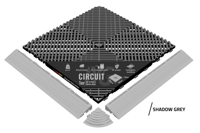 Bodenbelag "Circuit" Shadow Grey