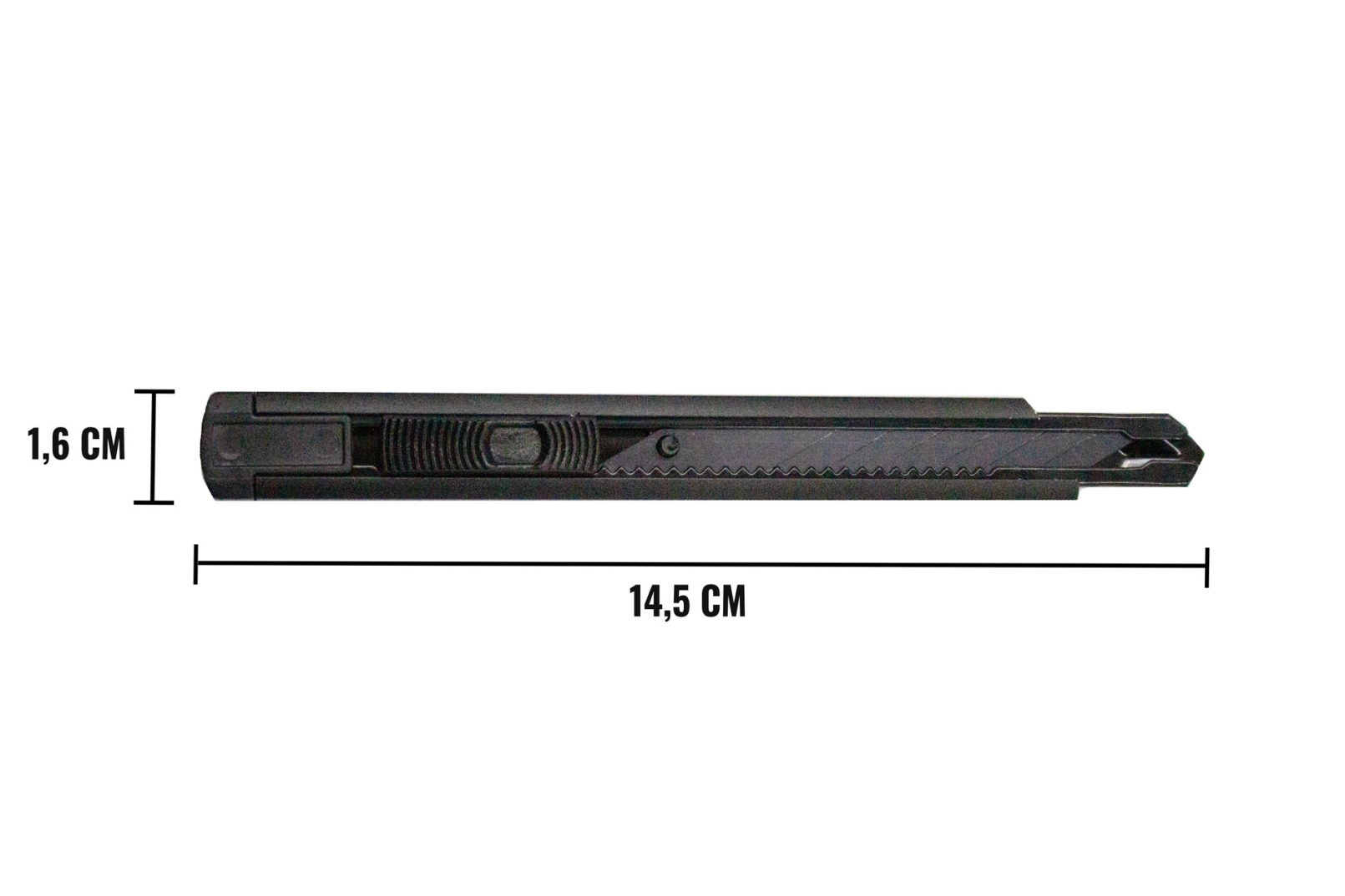 IYG Präzisions-Cuttermesser aus Aluminium mit Carbonstahlklinge – ergonomisch, schwarz-matt, inkl. 1 Klinge