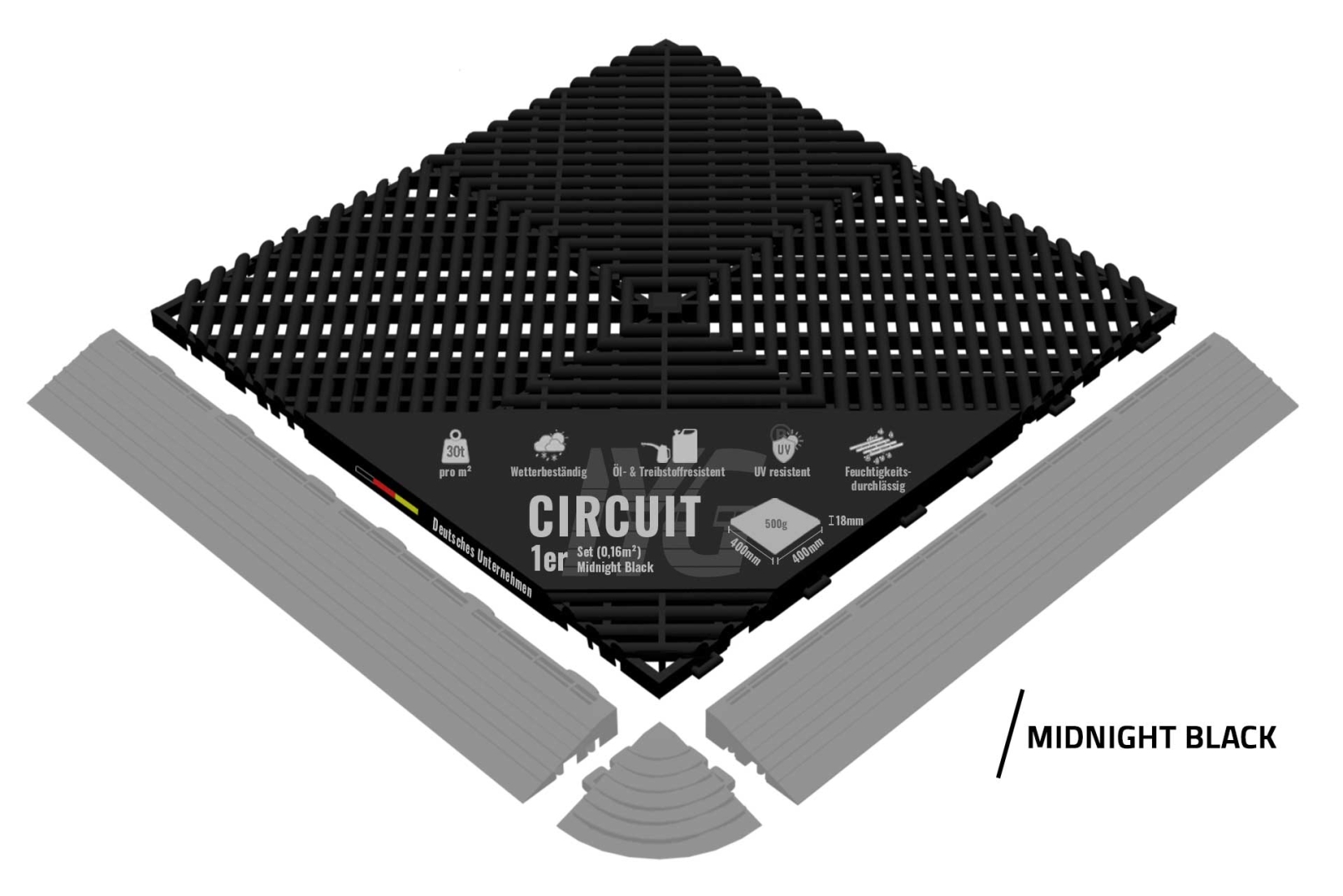 Bodenbelag "Circuit" Midnight Black