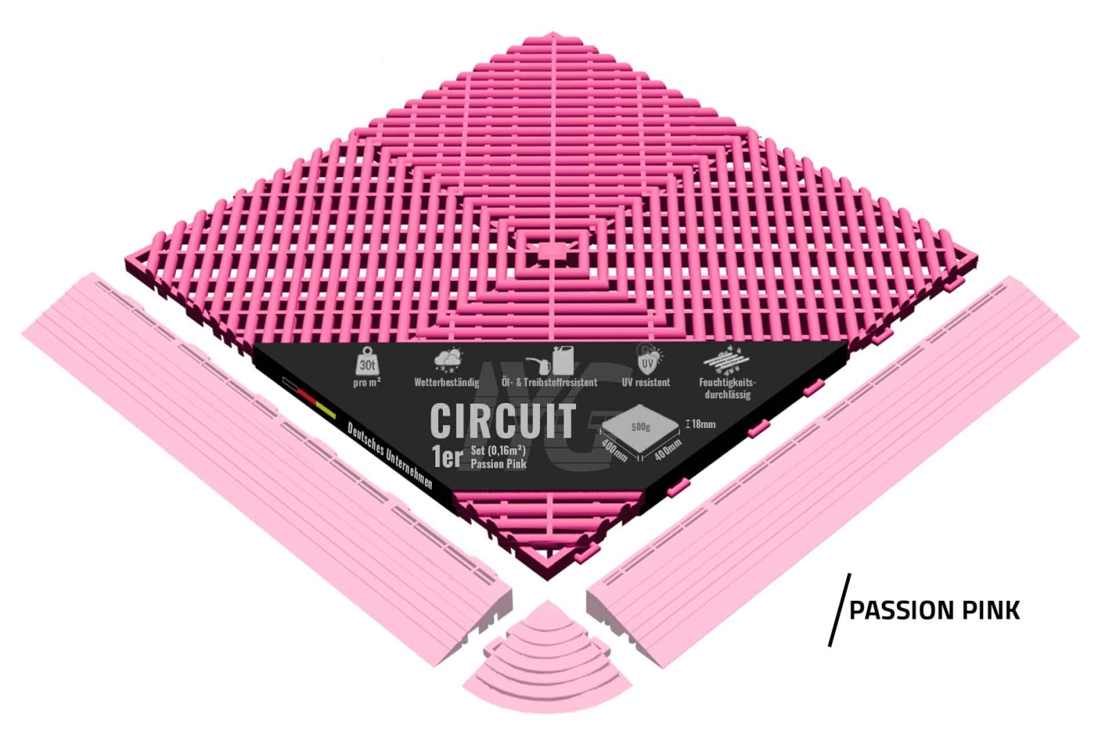 Bodenbelag "Circuit" Passion Pink