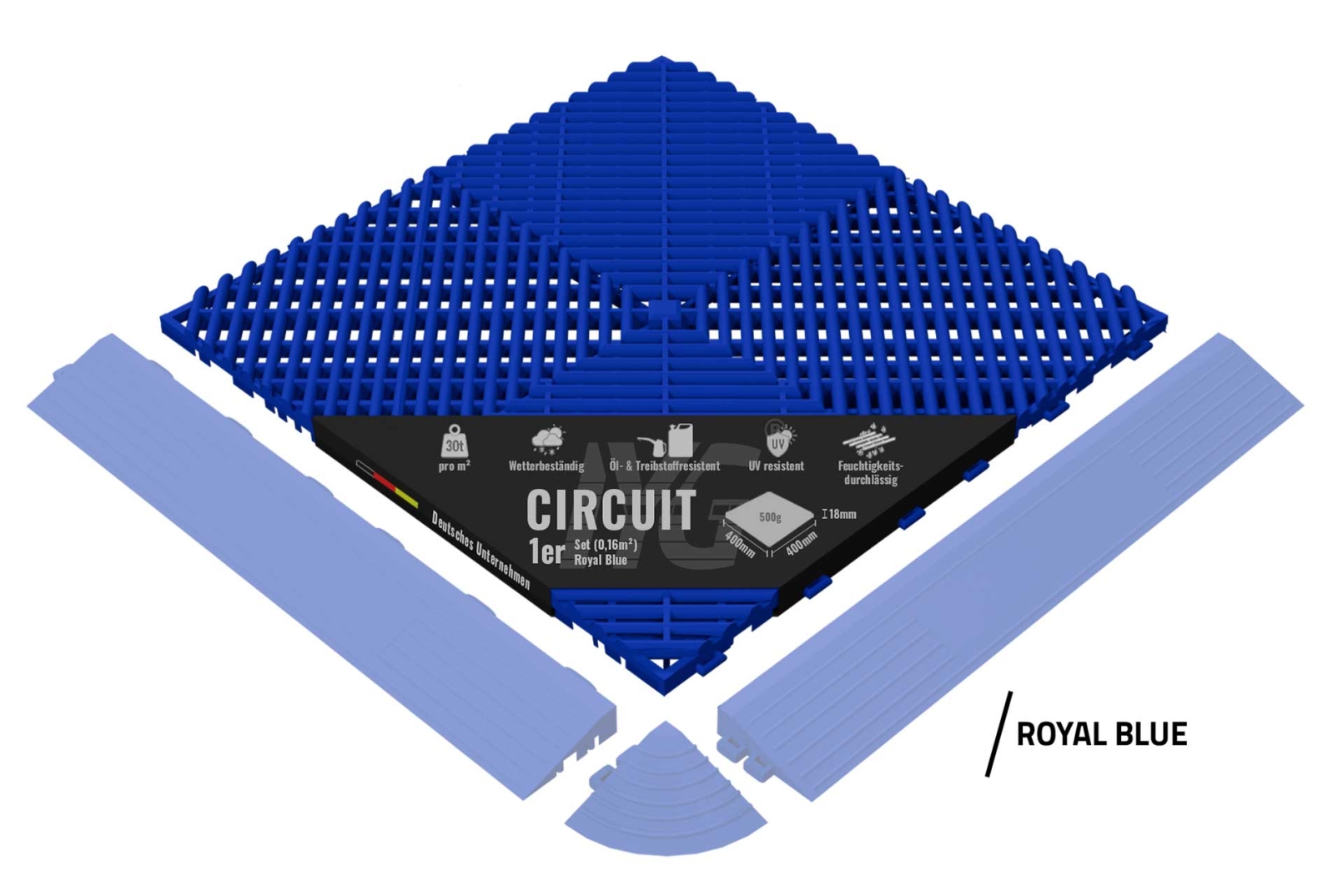 Bodenbelag "Circuit" Royal Blue