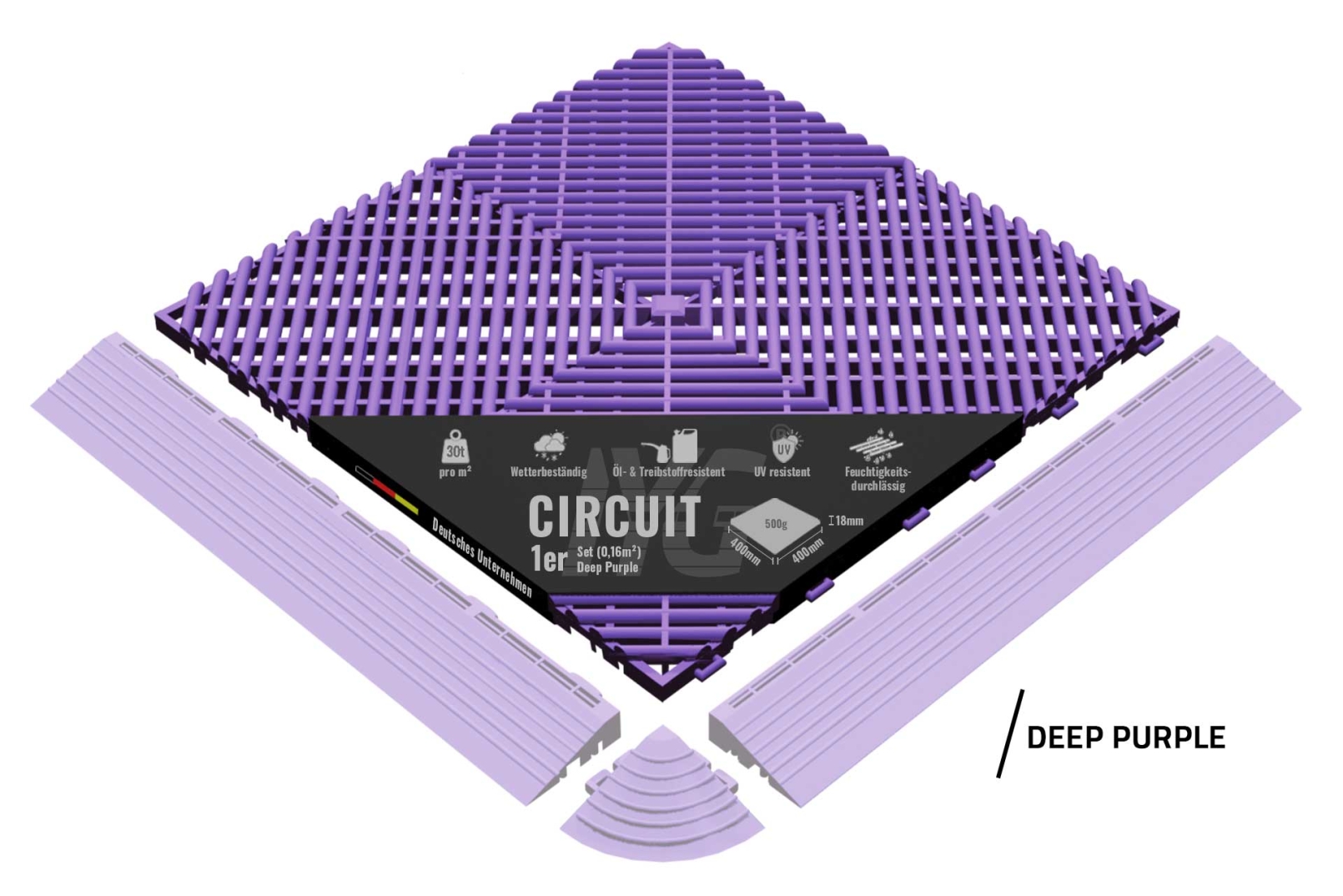 Bodenbelag "Circuit" Deep Purple