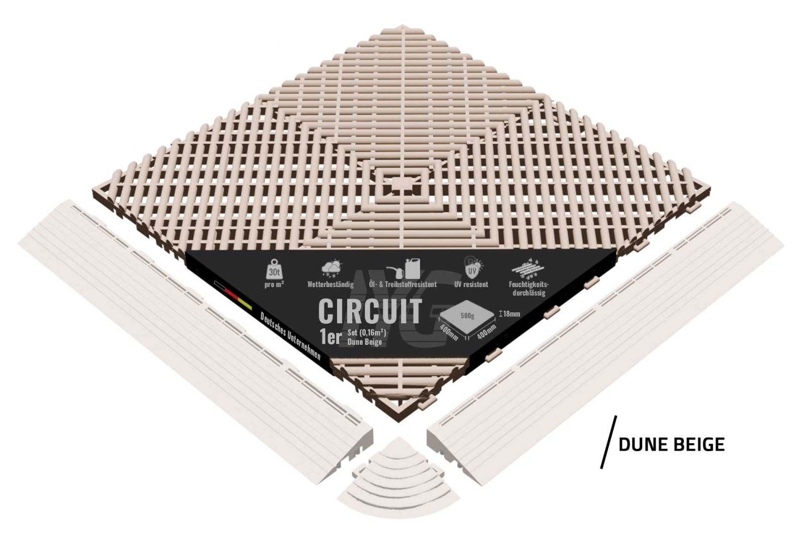 Bodenbelag "Circuit" Dune Beige