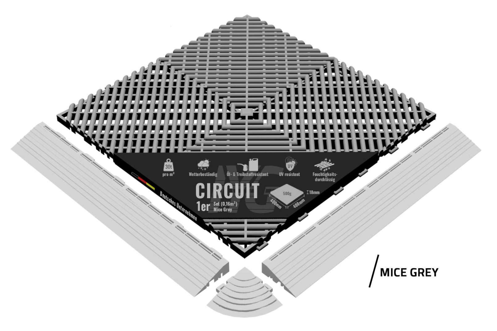 Bodenbelag "Circuit" Mice Grey