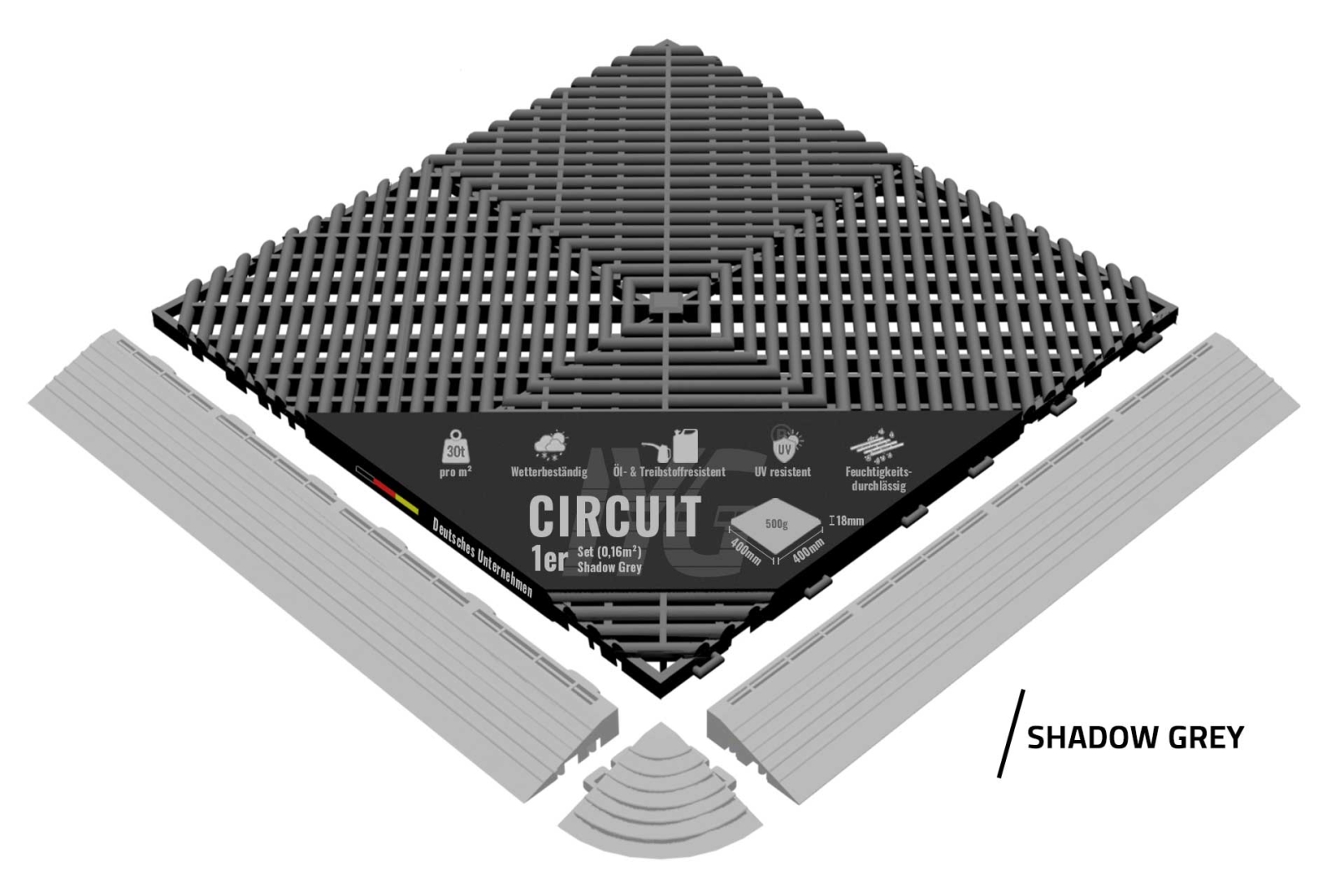 Bodenbelag "Circuit" Shadow Grey